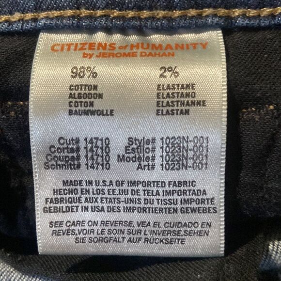 Citizens Of Humanity Dark Blue Boot Cut Jeans - Picture 7 of 16